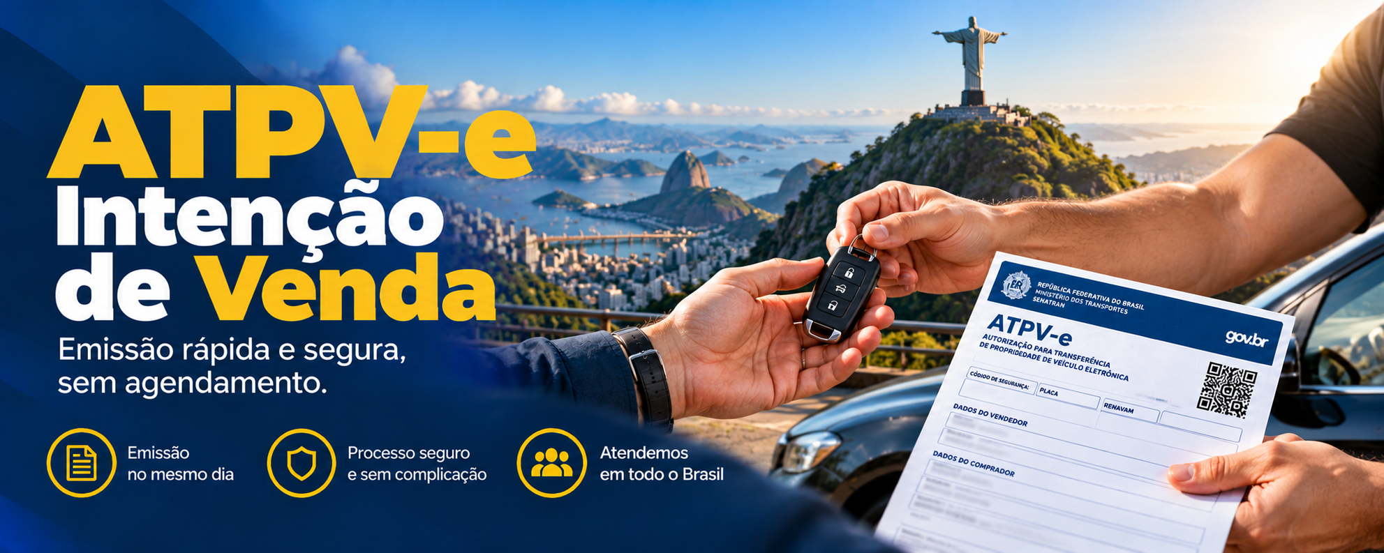ATPV-e / Intenção de Venda — Emissão rápida e segura, sem agendamento.